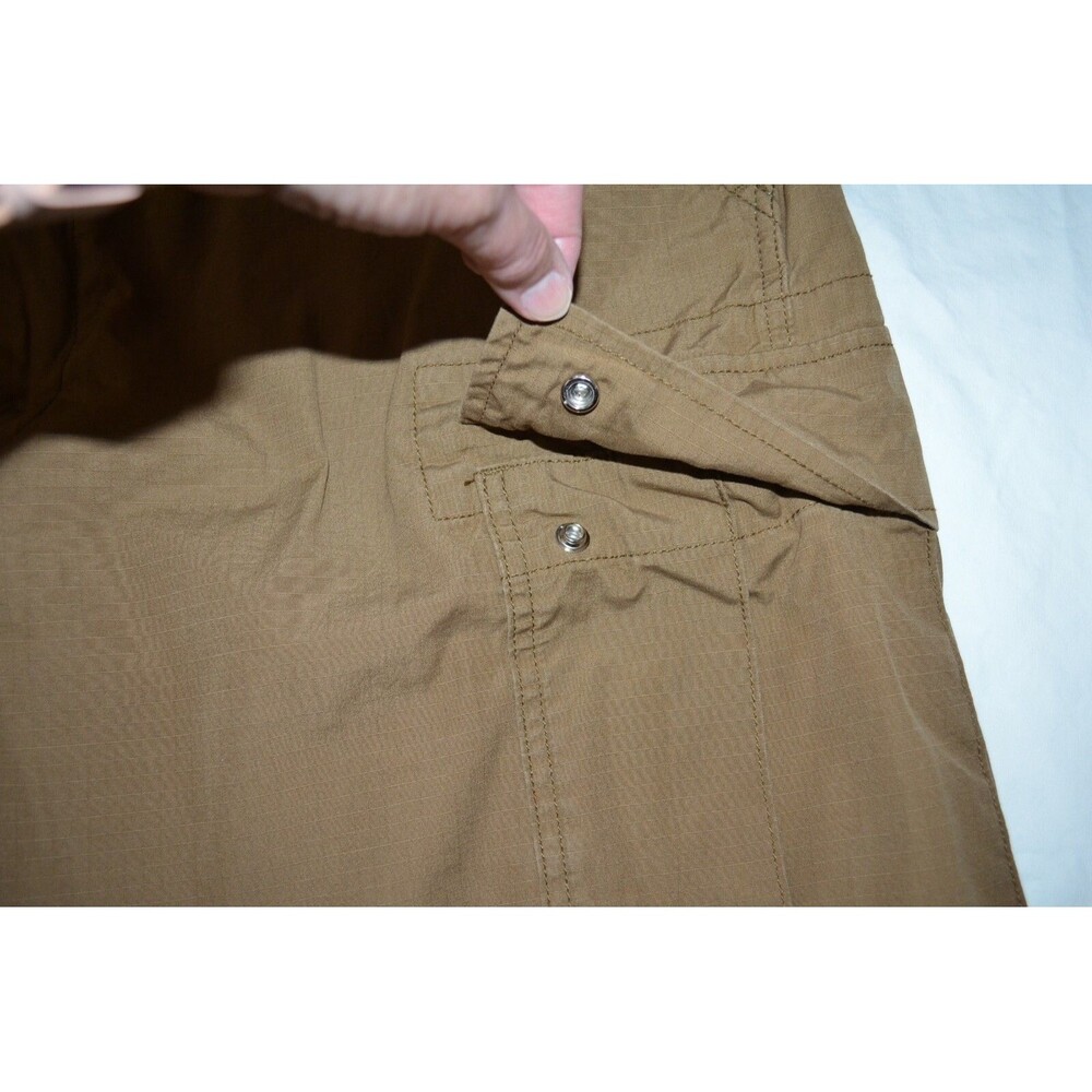 Levis Levi's Cargo Shorts W40 Mens Ripstop Brown Khaki Outdoor Flap Pockets - Picture 2 of 10